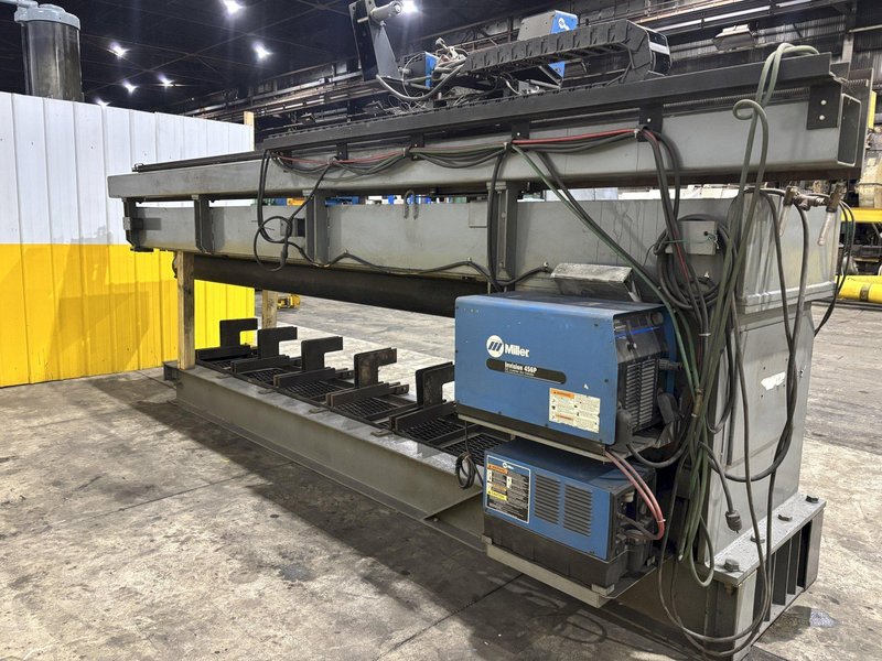 144&quot; GOURAN / LINDE SEAM WELDER WITH MILLER INVISION #456P POWER SUPPLY: STOCK 22514