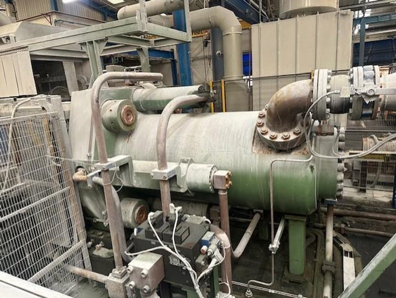 1250 MT PRESEZZI BRASS ROD OIL HYDRAULIC EXTRUSION PRESS  LINE W/ OCN HANDLING SYSTEM  Stock # 14498