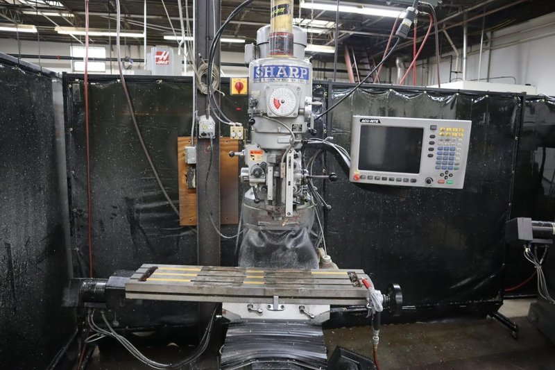 Sharp Model LM-42 2-Axis CNC MillPWR Vertical Knee Mill, Power Quill Feed - NEW 2014- Auction Item