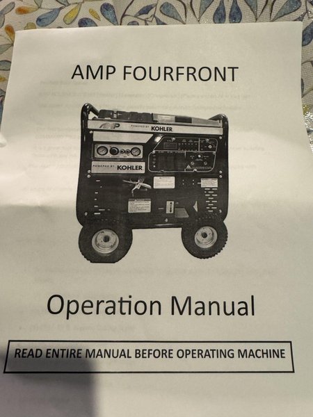 *Brand New*AMP Kohler Fourfront 9250 - Generator-Compressor-Welder-Plasma Cutter