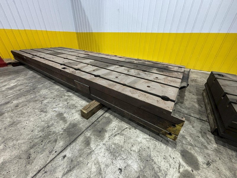 77" X 226" X 13-3/4" HIGH T-SLOTTED FLOOR LAYOUT PLATE: STOCK #11259