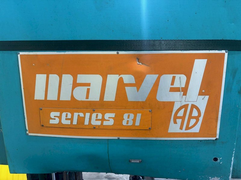 18” X 20” MARVEL MODEL #81-9/M3M SEMI-AUTO MITRE HEAD VERTICAL BAND SAW: STOCK #23008