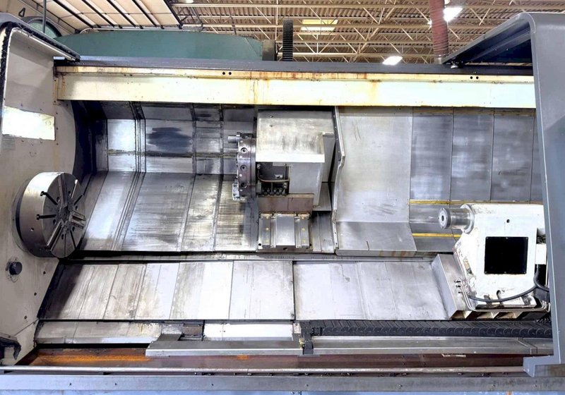 Shenyang SMTCL HTC80400Z CNC Turning Center – 157″ Long Bed C-Axis Live Tool Lathe