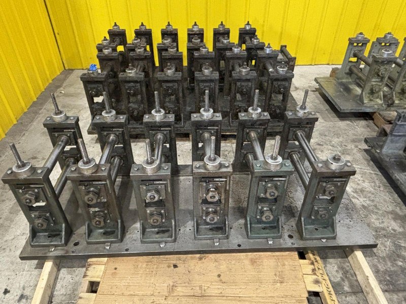 6 STAND X 2&quot; YODER MODEL Q-150 U JOINT DRIVE RAFTED ROLLFORMER, W/ 7 RAFTS &amp; 42  STANDS: STOCK #22634