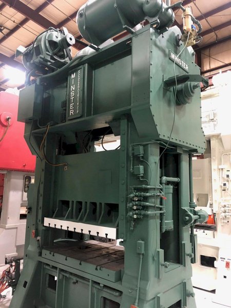 200 Ton MINSTER SC2-200-60-42 Hevi-stamper Straight Side Press