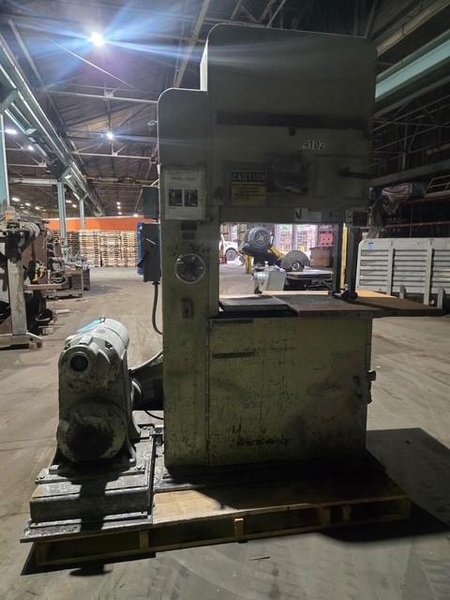Tannewitz model GV1N 36" vertical band saw s/n 15162 with 25 hp motor and reducer, 20" opening