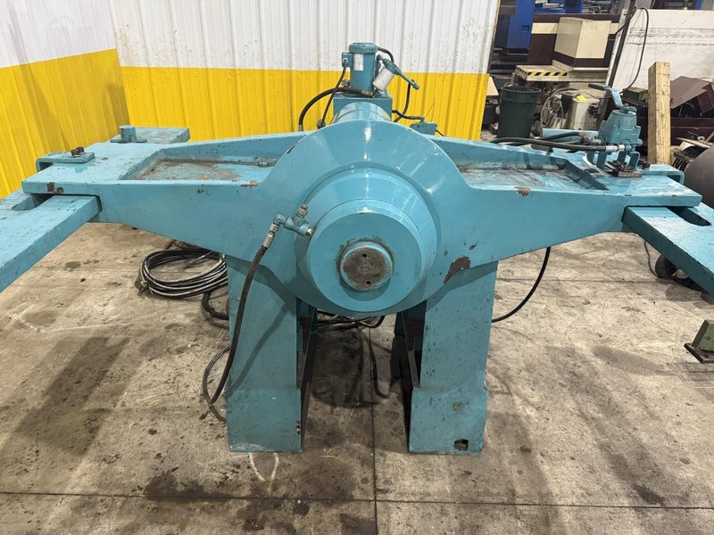 500 TON DRILL QUIP HORIZONTAL HYDRAULIC WHEEL PRESS WITH VICKERS HYDRAULIC UNIT: STOCK #23422