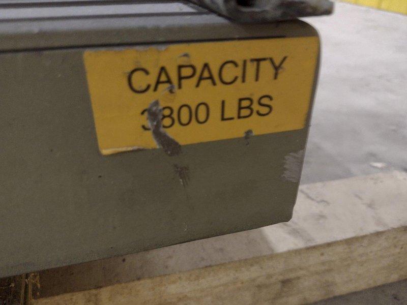 3800 LBS X 60" X 42" SOUTHWORTH MODEL #LS4-36 HYDRAULIC SCISSOR LIFT TABLE WITH ROLLER TOP, 110 VOLT: STOCK #20887