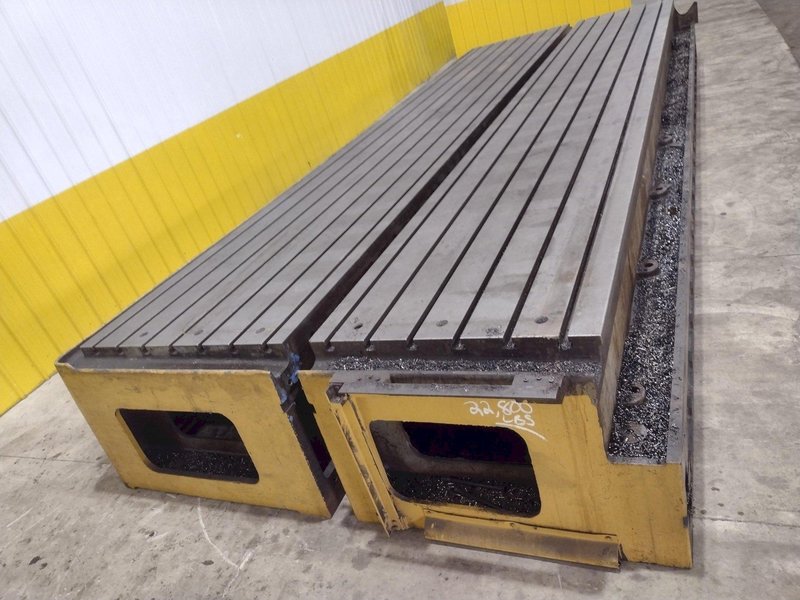 270” X 92” HEAVY DUTY T-SLOTTED SET-UP TABLE: STOCK #22996