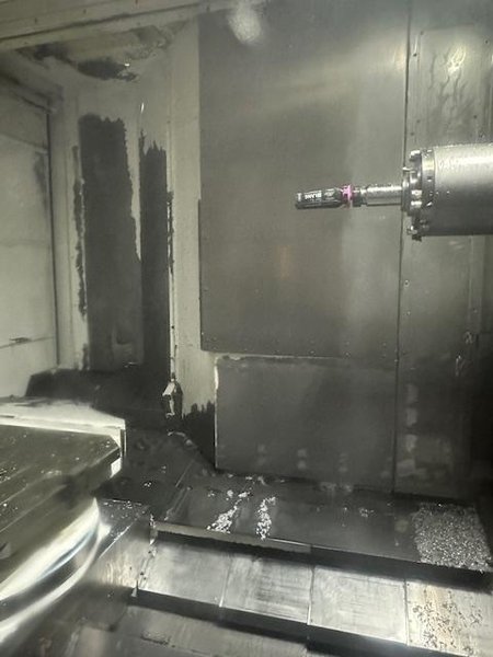 OKUMA MB8000H CNC HMC, 2017, equipped with OSP P300M CNC Ctrl., 12 pallets, 12,000 RPM, and robust automation features including 12 pallet cell configuration, shower coolant and Renishaw tool breakage detection and Renishaw Part Probe, 50 HP, New 2017