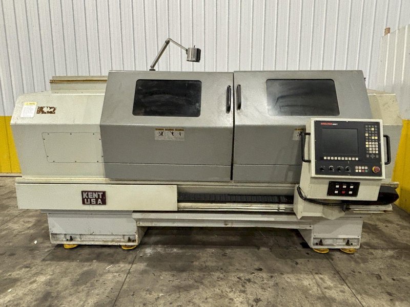 26" X 60" KENT MODEL #CKE2660 CNC LATHE W/ TURRET, NEW 2009, ANILAM 4200T CONTROL: STOCK #23751