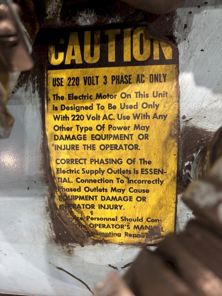 5 HP MASTER CHEMICAL ELECTRIC SUMP SUCKER VACUUM: STOCK #23658