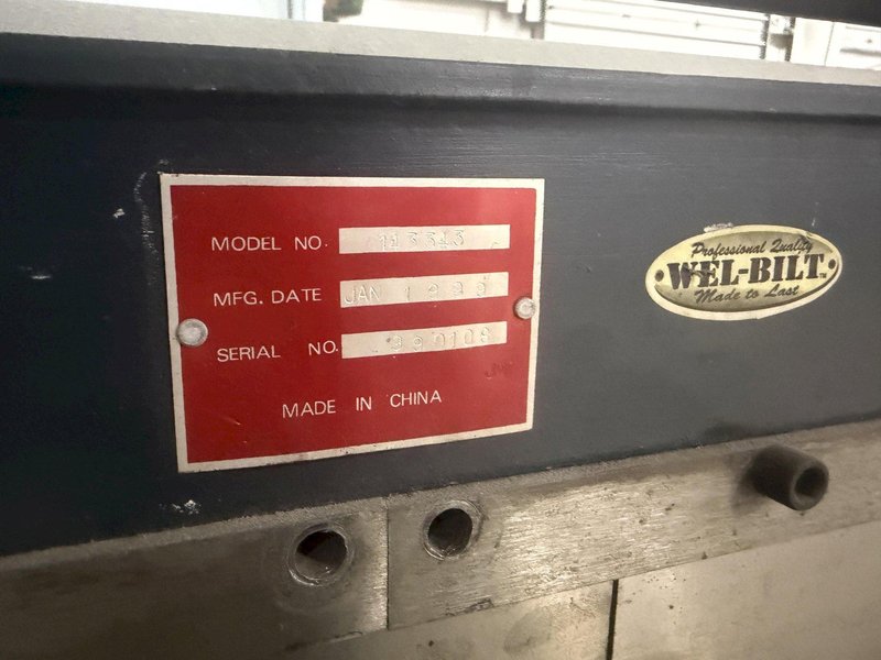 40" WELBILT HAND PRESS BRAKE &amp; SHEET ROLLER: YOBRO #25208