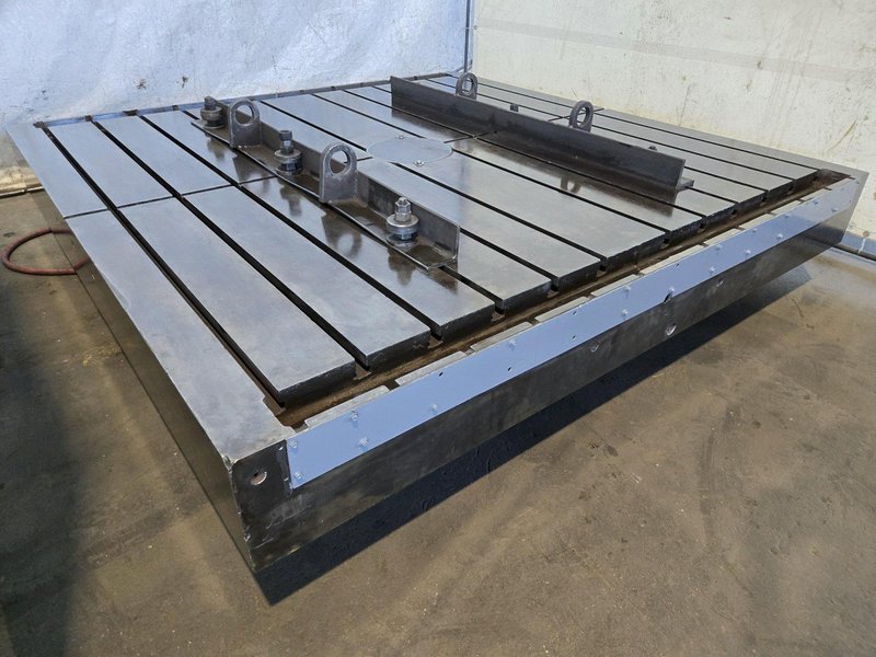 84" X 84" GIDDINGS &amp; LEWIS AIR LIFT ROTARY TABLE. STOCK #0547826