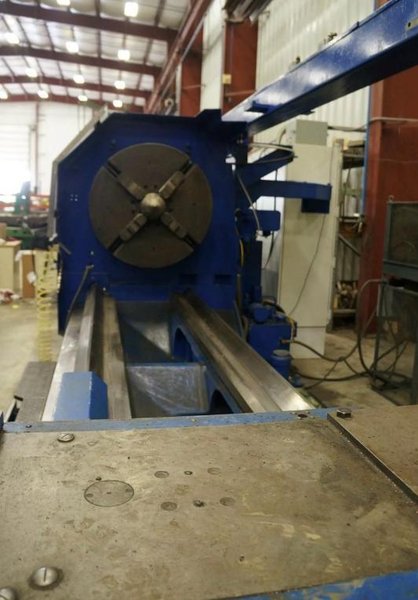 43" x 157" OKUMA LH55-N CNC LATHE WITH UPDATED (2018) FANUC CONTROLS. STOCK # 0545326