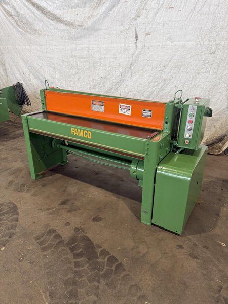52" X 16 GA FAMCO P-152 MECHANICAL SHEAR. STOCK # 0114826