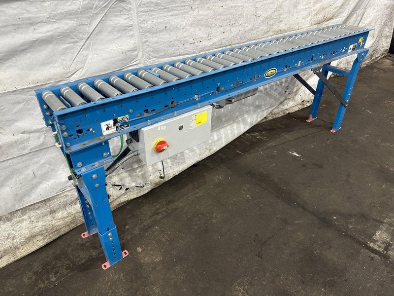 102&quot; X 8-1/2&quot;  HYTROL POWER ROLLER CONVEYOR: STOCK #77557