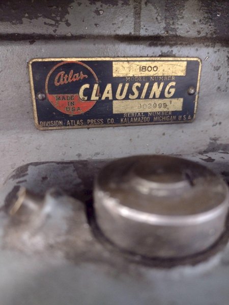 2 SPINDLE 20&quot; ATLAS CLAUSING MODEL #1800 GANG DRILL WITH POWER FEED: STOCK #16676