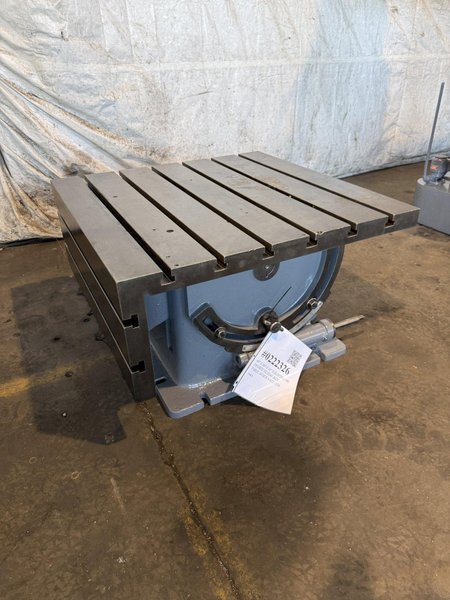 40" X 40" X 16" T-SLOTTED 90 DEGREE TILTING BOX TABLE. STOCK # 0222326