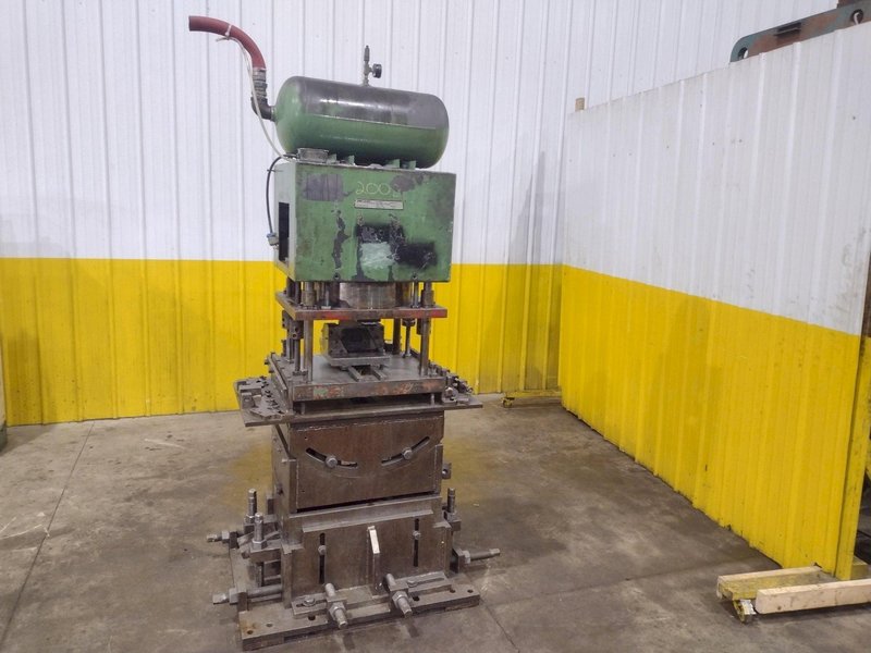 20 TON PNEUPOWR AIRAM MODEL #4P20 PNEUMATIC PRESS 3” STROKE: YOBRO #24858