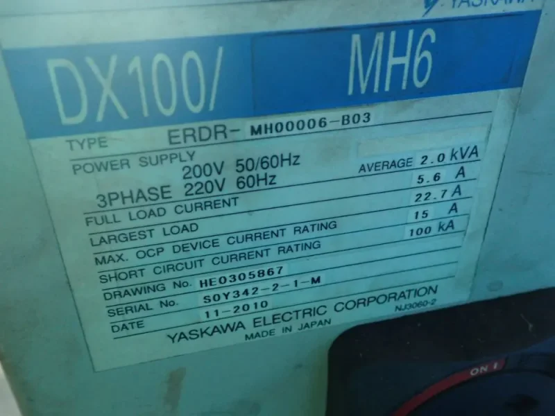 Yaskawa Electric Robot - Mh6