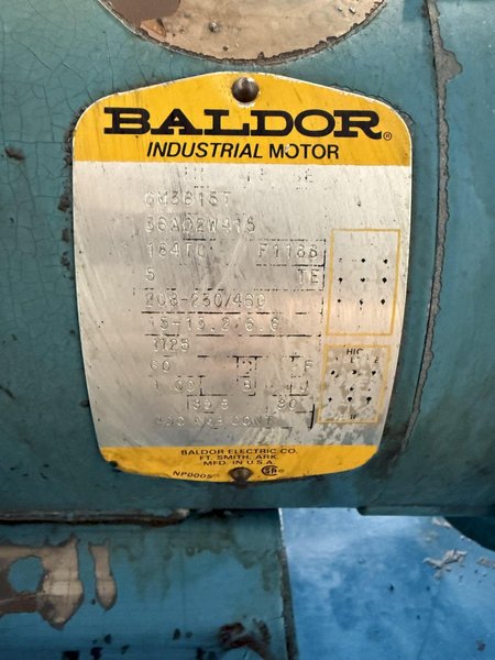 5,000 PSI HYDRAULIC PUMP UNIT W/ BALDOR MOTOR. STOCK # 1003325.