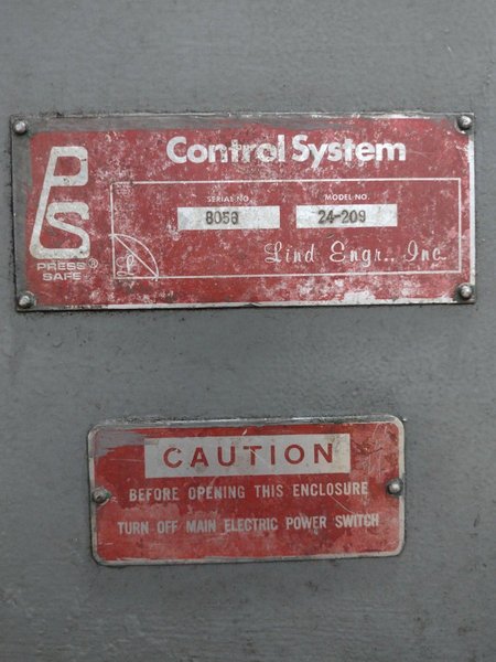 56 TON MINSTER #6 OBI PRESS, 4" STROKE: STOCK #19001