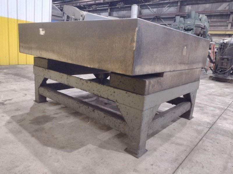 60&quot; X 56&quot; X 12&quot; STARRETT GRANITE SURFACE PRECISION INSPECTION PLATE TABLE: STOCK #22444
