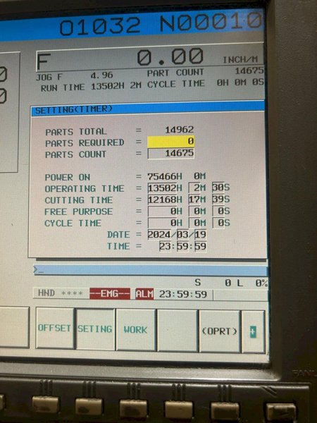 You-JI 1000ATC CNC VTL, 2009 – Under Power
