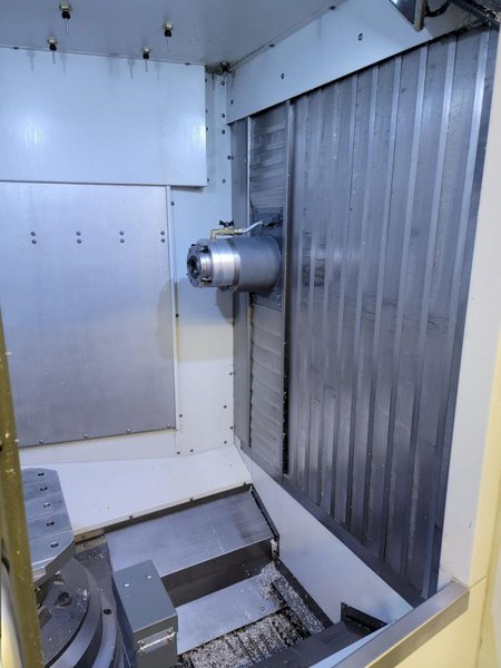 Haas EC-400 Pallet Pool 4-Axis CNC Horizontal Machining Center with 6-Station Pallet Pool, 12,000 RPM Spindle, Full 4th Axis, 100 Station Tool Changer, 1000 PSI Through Spindle Coolant, and Probing.