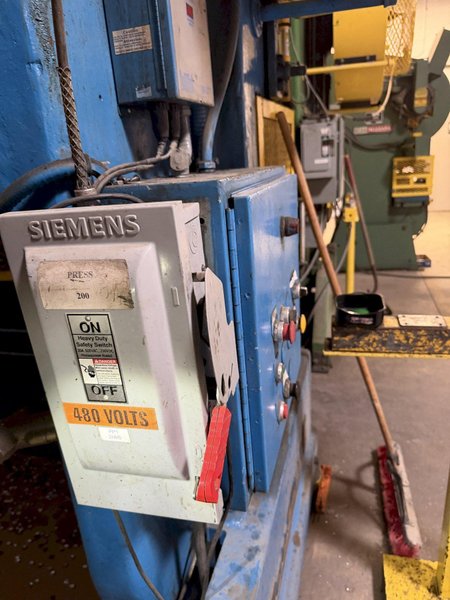 100 TON ROUSSELLE/HEIM 10B80 DOUBLE CRANK GAP FRAME PRESS. STOCK # 0759626