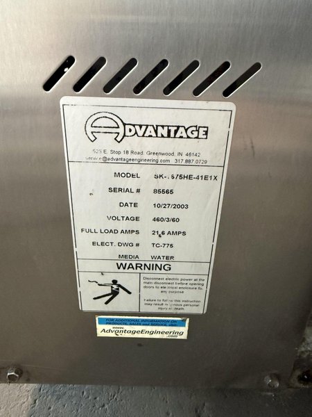 ADVANTAGE ENGINEERING WATER-CIRCULATING TEMPERATURE CONTROL UNIT. STOCK # 1116124