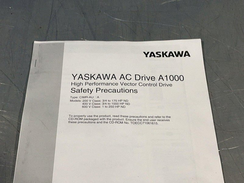 YASKAWA SERVO DRIVE  -  CIMR-AU4A0044FAA