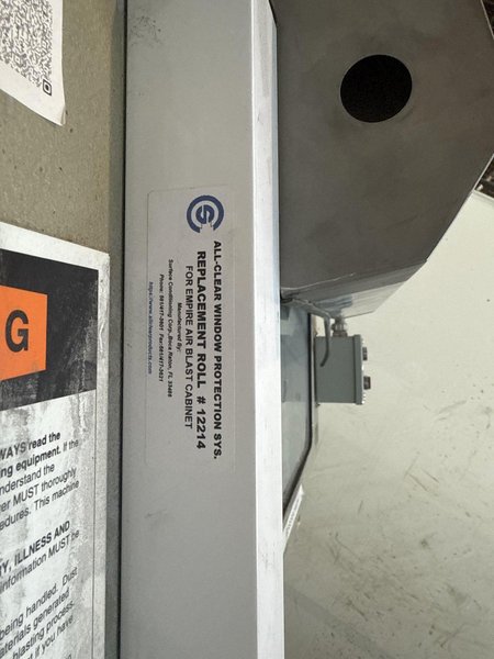 CLEMCO ENP55-600R&amp;RAC BLAST CABINET. STOCK # 0776625.