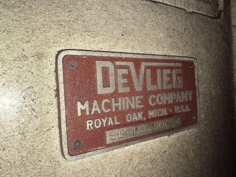 4" DEVLIEG 4K-96 HORIZONTAL BORING MILL. STOCK # 0113826