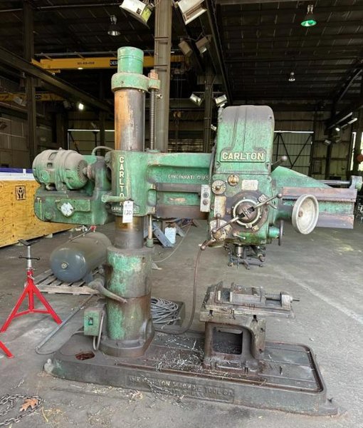 CARLTON 1A RADIAL ARM DRILL. STOCK # 0537526