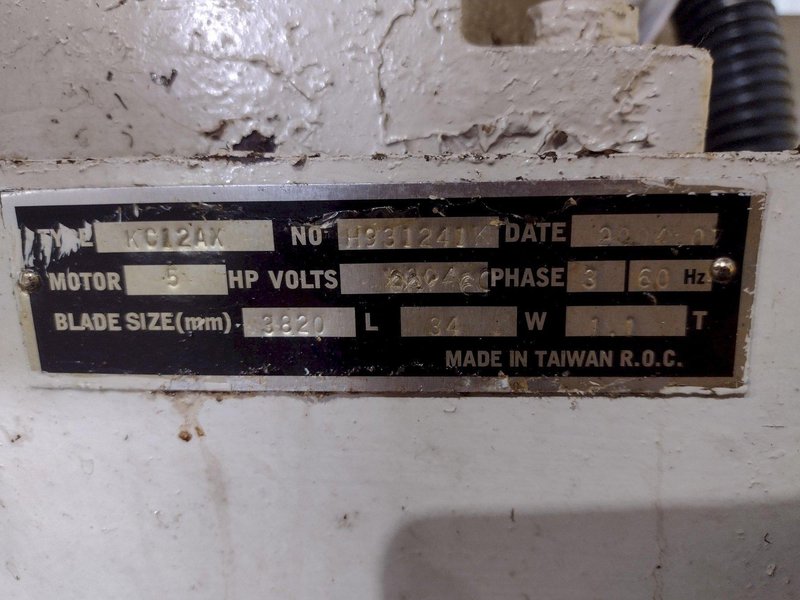 12" x 12" KALAMAZOO MODEL KC12AX AUTOMATIC HORIZONTAL BANDSAW: STOCK #18794