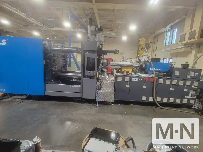 660 TON 60 OZ LS MTRON MODEL LSG600Hi35 INJECTION MOLDING MACHINE MFG 2023 DELIVERED NEW 2025 LOW HOURS