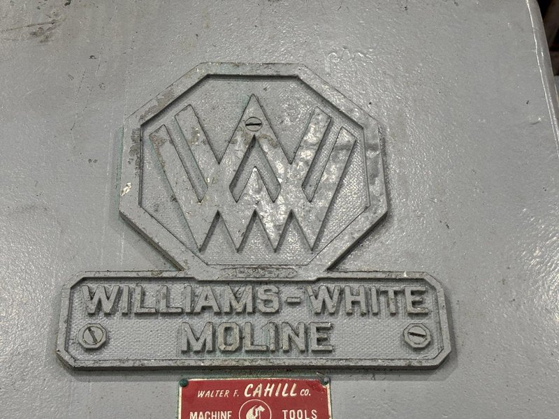 75 TON WILLIAMS &amp; WHITE HYDRAULIC GAP FRAME PRESS 16" STROKE: STOCK #23566