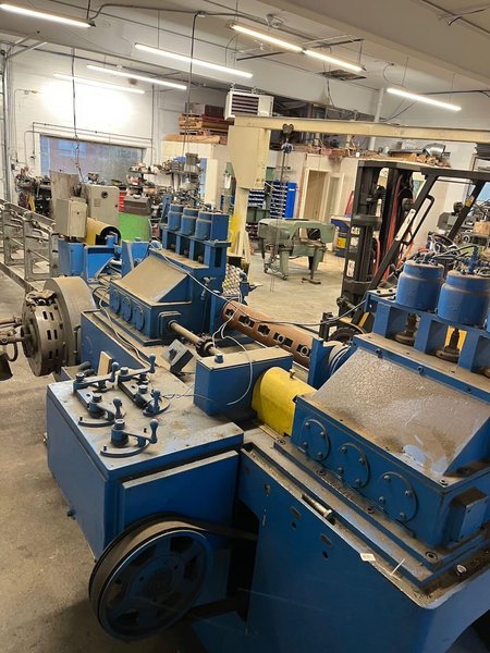 1/2&quot; Lewis Model 9FHA High Speed Flying Shear Wire Straightener &amp; Cutoff