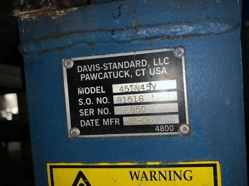 Davis Standard Used 4.5&quot; Ram Stuffing Cascade Pelletizing Line, Xaloy Water Ring Pelletizer