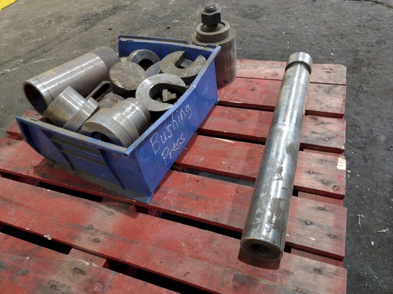 3&quot; DROTT MOBILE HYDRAULIC BUSHING / TRACK PINS PRESS WITH TOOLING: STOCK #19036