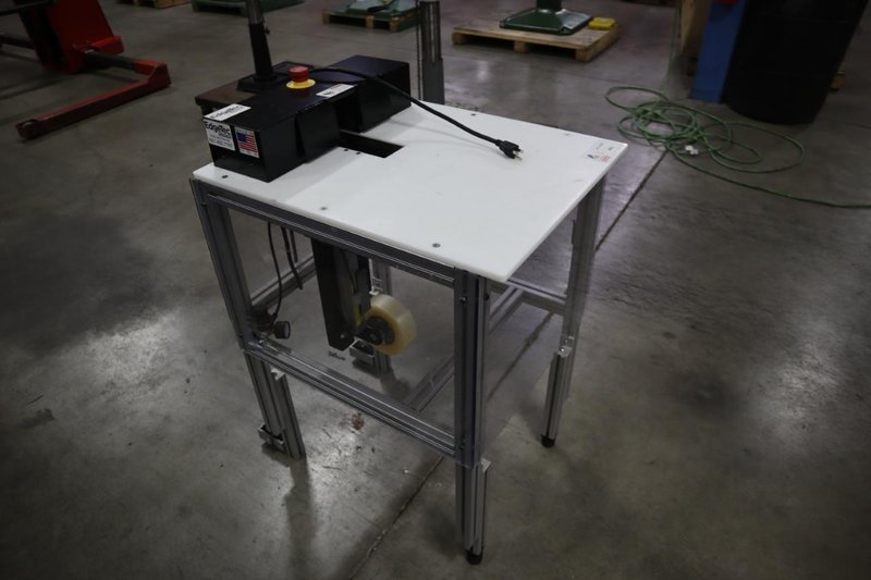 EdgeTec Powered Taping System -Table with Wheels- Auction Item