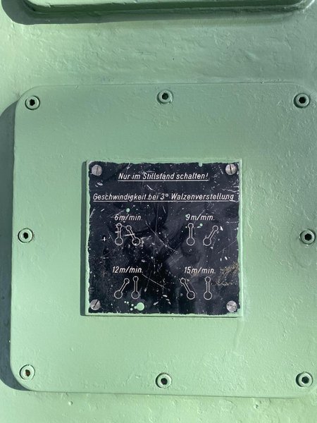 30 -130mm (1.181 - 5.118")  DAHLHAUS MODEL WR-4 2 ROLL STRAIGHTENER (14621)