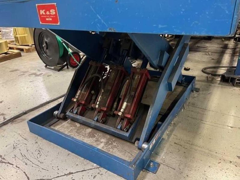 6,000# x 60&quot; K&amp;S Banding Line Stacker