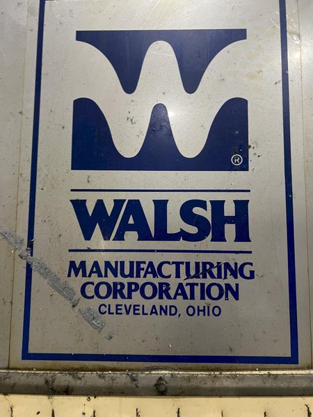 3 STAGE X 36&quot; X 18&quot; WALSH MODEL #AOE286 STEEL MESH-BELT PASS-THROUGH STAINLESS WASHER: STOCK #20166
