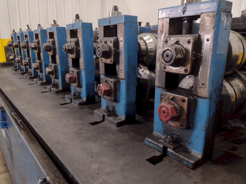 8 STAND X 2" ARDCOR MODEL #F-15 ROLLFORMER, TOOLED FOR ANGLE &amp; CHANNEL: YOBRO #24841