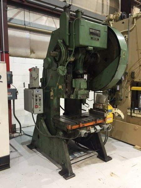 80 Ton SB Johnson, 80-FW-AC,  Used Mechanical Metal Stamping OBI / Gap Frame Press For Sale