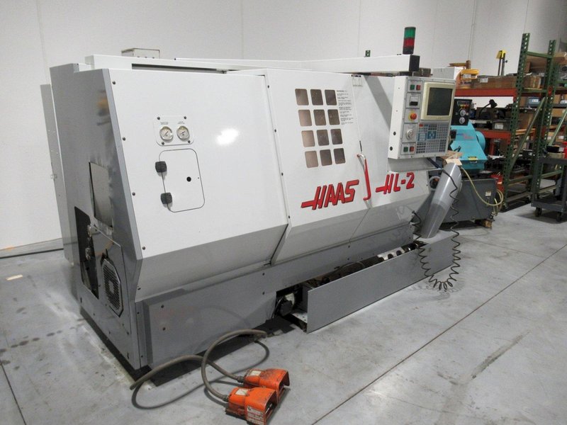 Haas HL-2 CNC Lathe Turning Center, 5C Closer, Programmable Tailstock, Chip Auger