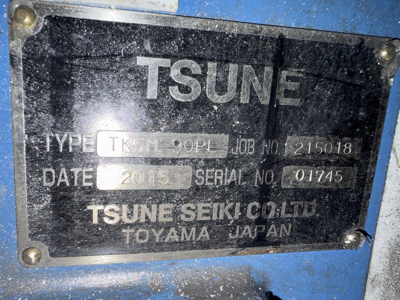 3.5" TSUNE MODEL #TK5M-90-PL AUTOMATIC CNC COLD SAW WITH AUTO INFEED TABLE , NEW 2015: YOBRO #25819